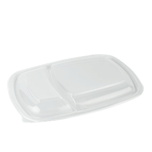 Plastové víčko PP k 2-dílné misce na jídlo 950 ml transparentní