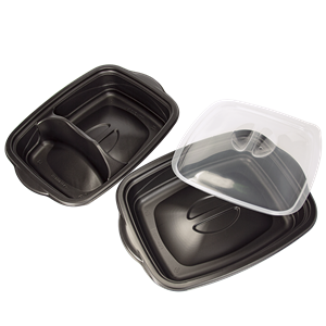 Plastová miska na jídlo PP 1000ml 1-dílná černá