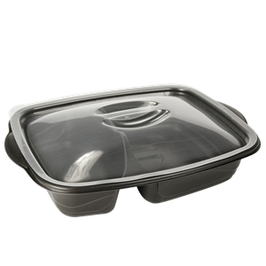 Plastové víčko PP k misce na jídlo 1000 ml 1-dílné/2-dílné transparentní