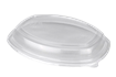 Plastové víčko PP k 1-dílné misce na jídlo 800 ml transparentní nízké