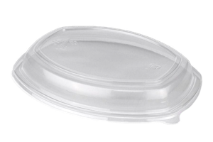 Plastové víčko PP k 1-dílné misce na jídlo 800 ml transparentní nízké