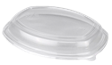 Plastové víčko PP k 1-dílné misce na jídlo 800/1200 ml transparentní nízké