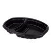 Plastová miska na jídlo PP 800ml 2-dílná černá