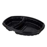 Plastová miska na jídlo PP 800ml 2-dílná černá