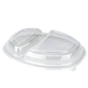 Plastové víčko PP k 2-dílné misce na jídlo 800 ml transparentní