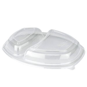 Plastové víčko PP k 2-dílné misce na jídlo 800 ml transparentní