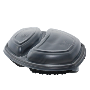 Plastové víčko PP k 2-dílné misce na jídlo 800 ml transparentní