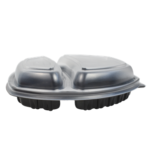 Plastové víčko PP k 2-dílné misce na jídlo 800 ml transparentní