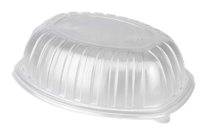 Plastové víčko PP k 1-dílné misce na jídlo 800/1200 ml transparentní vysoké