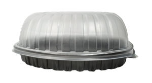 Plastové víčko PP k 1-dílné misce na jídlo 800/1200 ml transparentní vysoké