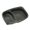 Plastová miska na jídlo PP 1250 ml 2-dílná černá