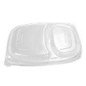 Plastové víčko PP k 2-dílné misce na jídlo 1250 ml transparentní