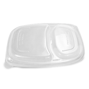 Plastové víčko PP k 2-dílné misce na jídlo 1250 ml transparentní