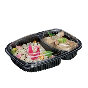 Plastové víčko PP k 2-dílné misce na jídlo 1250 ml transparentní