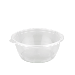 Plastová miska PP na polévku 375 ml kulatá transparentní O144 mm
