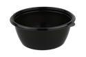 Plastová miska PP na polévku 500 ml kulatá černá O144 mm