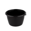 Plastová miska PP na polévku 750 ml kulatá černá O144 mm