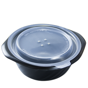 Plastové víčko PP kulaté pro misky 400 ml transparentní O120 mm