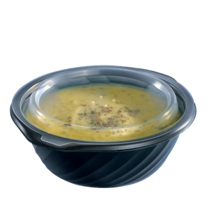 Plastové víčko PP kulaté pro misky 400 ml transparentní O120 mm