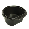 Plastová miska PP na polévku 500 ml kulatá černá O145 mm