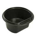 Plastová miska PP na polévku 500 ml kulatá černá O145 mm