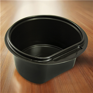 Plastová miska PP na polévku 500 ml kulatá černá O145 mm