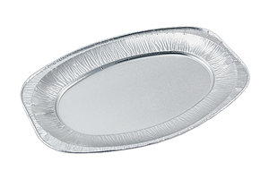 Hliníkový podnos oválný 34x24 cm
