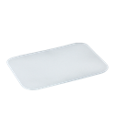 Víčko papír/hliník pro misku hliníkovou hranatou 190x140 mm 935 ml 