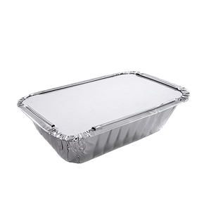 Víčko papír/hliník pro misku hliníkovou hranatou 218x114 mm 900 ml
