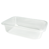 Plastová zatavovací miska PP 187x137x50 mm 1D 850 ml transparentní