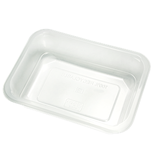 Plastová zatavovací miska PP 187x137x50 mm 1D 850 ml transparentní