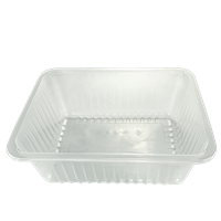 Plastová zatavovací miska PP 227x178x80 mm 1D žebr.