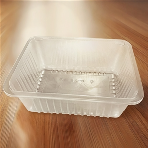 Plastová zatavovací miska PP 227x178x80 mm 1D žebr.