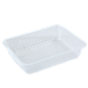 Plastová zatavovací miska PP 227x178x50 mm 1D tr. žebr.