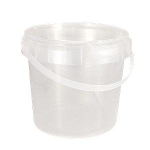 Plastová dóza PP 580 ml s uchem a pojistkou