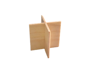 Dřevěný distanční stojánek do pizza krabic 3 cm