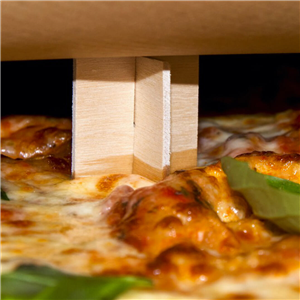 Dřevěný distanční stojánek do pizza krabic 3 cm