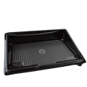Plastová miska na SUSHI PET 183x128x30 mm černá