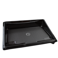 Plastová miska na SUSHI PET 183x128x30 mm černá