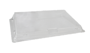 Plastové víčko PET k misce na SUSHI 183x128x32 mm transparentní