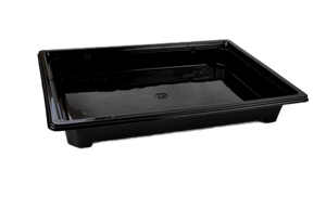 Plastová miska na SUSHI PET 188x134x25 mm černá