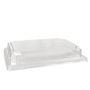 Plastové víčko PET k misce na SUSHI 188x134x30 mm transparentní
