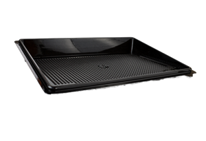 Plastová miska na SUSHI PET 235x162x30 mm černá