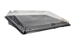Plastové víčko PET k misce na SUSHI 235x162x32 mm transparentní