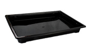 Plastová miska na SUSHI PET 242x168x25 mm černá
