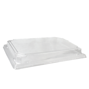 Plastové víčko PET k misce na SUSHI 242x168x30 mm transparentní