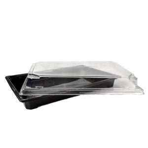 Plastové víčko PET k misce na SUSHI 242x168x30 mm transparentní
