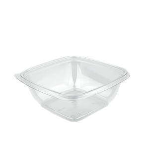 Plastová miska PP 126x126x60 mm hranatá 500 ml transparentní