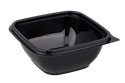 Plastová miska PP 126x126x60 mm hranatá 500 ml černá