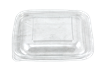 Plastové víčko PP hranaté pro misky 126x126 mm 250/375/500 ml transparentní